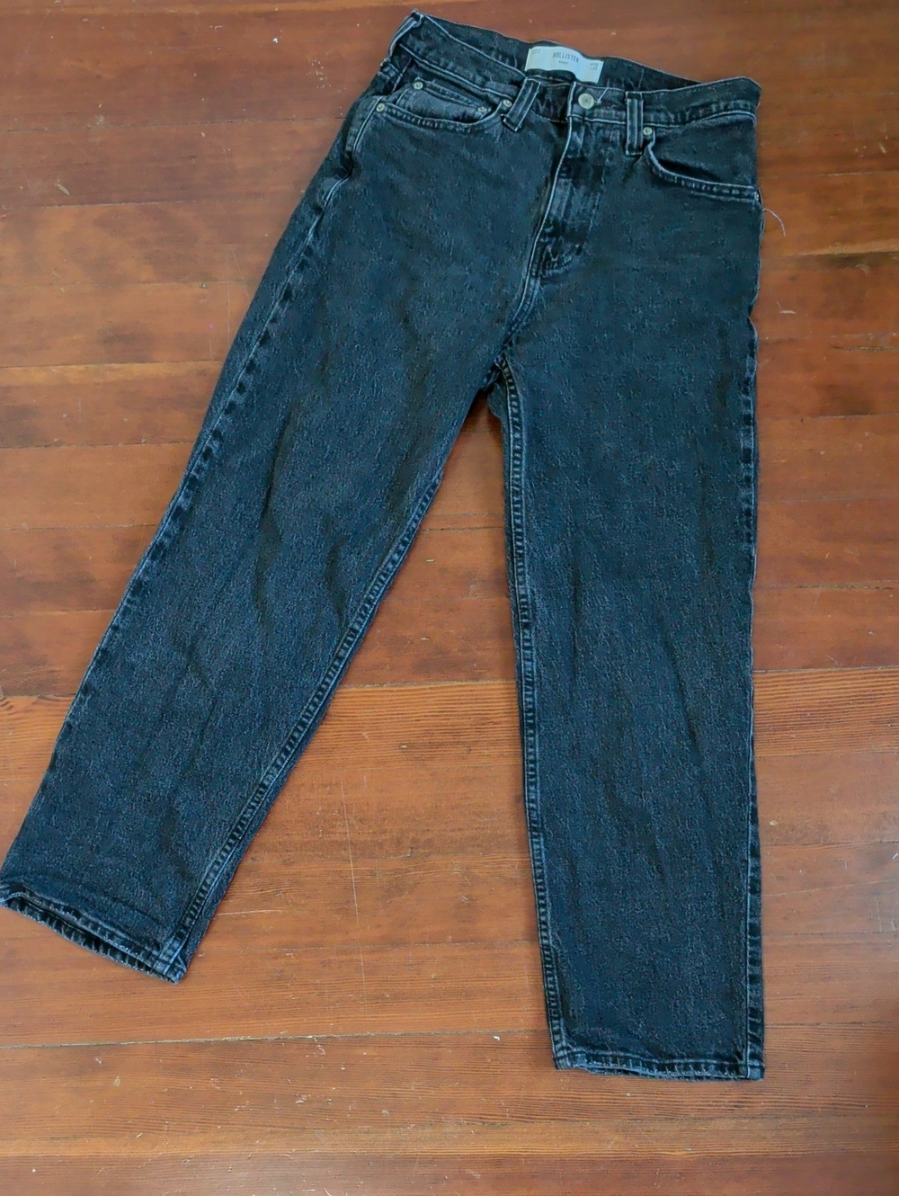 Hollister Men's Baggy Black Jeans